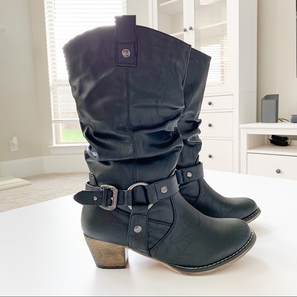 Refresh Shoes - Refresh Black Cowboy Boot